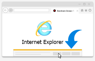 Internet Explorerでのダウンロード